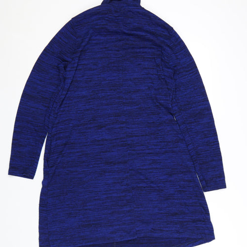 Marks and Spencer Women’s Blue Roll Neck Long Sleeve Knit Shift Dress Size 18