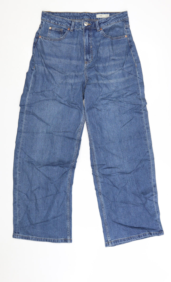 Marks and Spencer Women’s Blue Wide-Leg Jeans Size 14 Regular Fit Denim