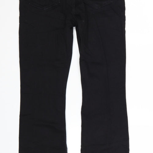 Marks and Spencer Women’s Black Bootcut Stretch Jeans Size 12 Long