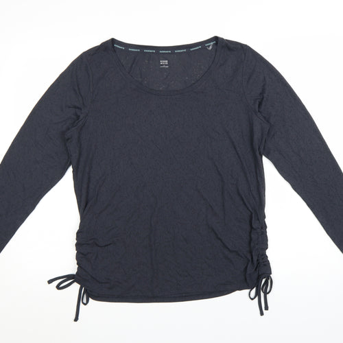 Marks and Spencer Women’s Black Long Sleeve Scoop Neck T-Shirt Size 16