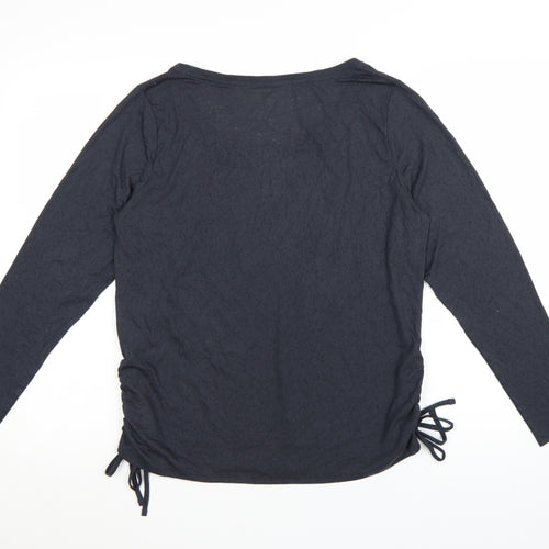 Marks and Spencer Women’s Black Long Sleeve Scoop Neck T-Shirt Size 16