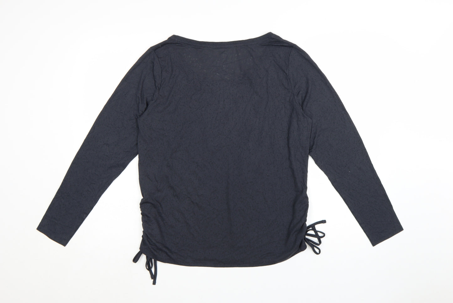 Marks and Spencer Women’s Black Long Sleeve Scoop Neck T-Shirt Size 16