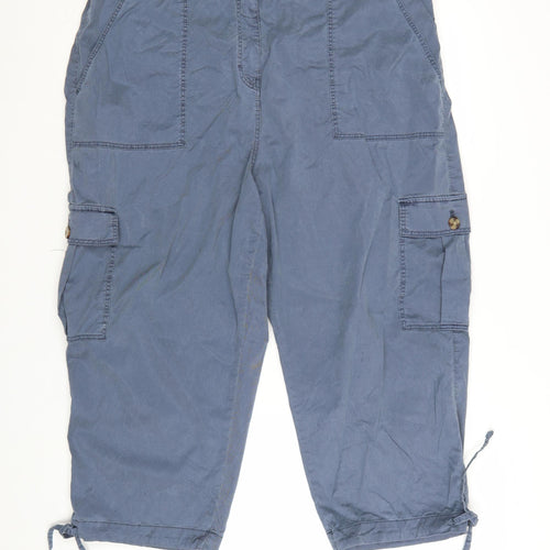 Marks and Spencer Womens Blue Size 22 Cargo Trousers