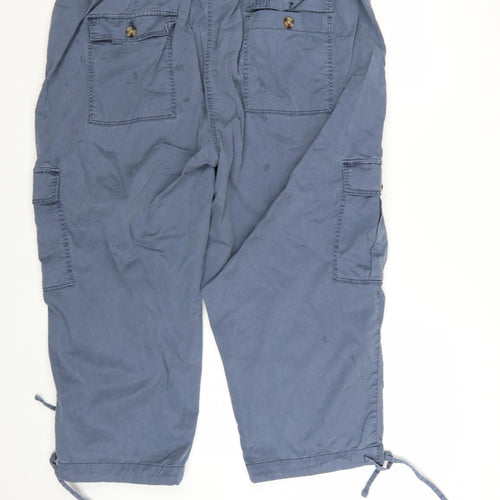 Marks and Spencer Womens Blue Size 22 Cargo Trousers