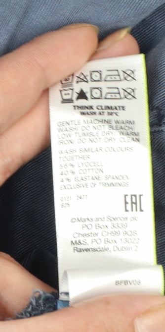 Marks and Spencer Womens Blue Size 22 Cargo Trousers
