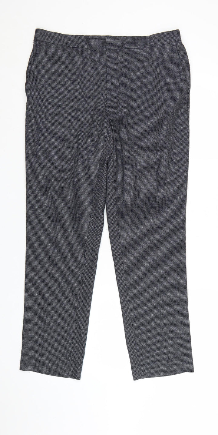Marks and Spencer Autograph Men's Navy Slim Fit Trousers 34S