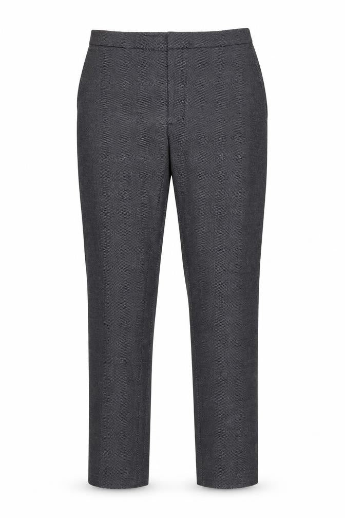 Front view of Marks & Spencer Autograph Men's Navy Slim Fit Trousers 34S