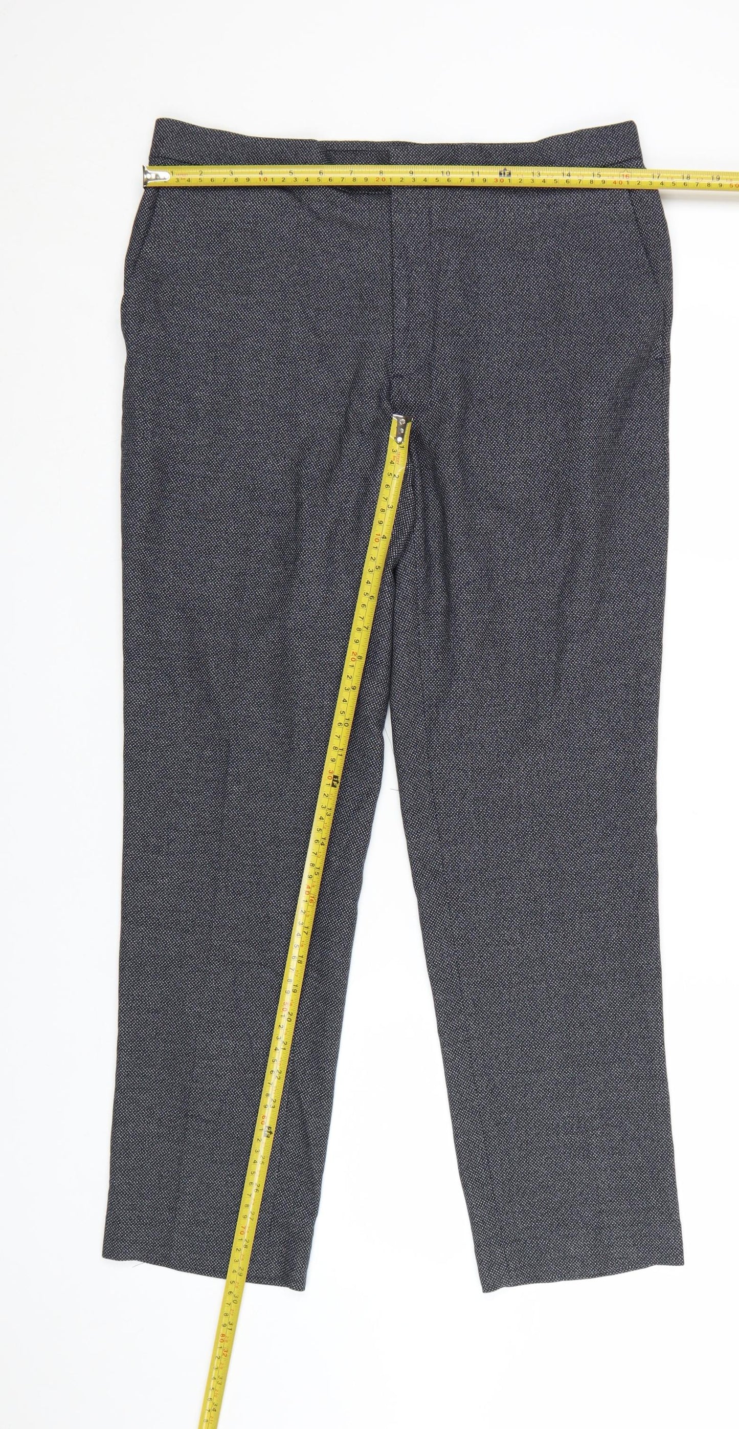 Marks and Spencer Autograph Men's Navy Slim Fit Trousers 34S