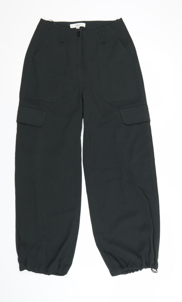 Marks and Spencer Women’s Black Cargo Trousers Size 6 Petite