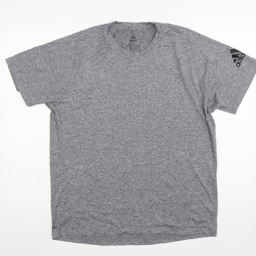 Adidas Men's Grey Freelift AEROREADY T-Shirt Size L