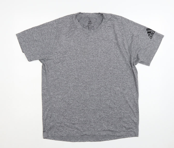 Adidas Men's Grey Freelift AEROREADY T-Shirt Size L