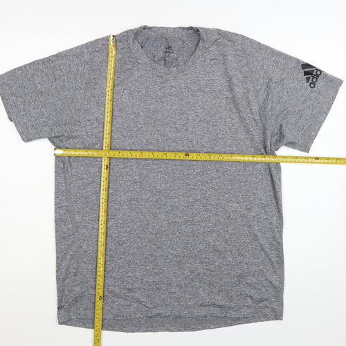 Adidas Men's Grey Freelift AEROREADY T-Shirt Size L