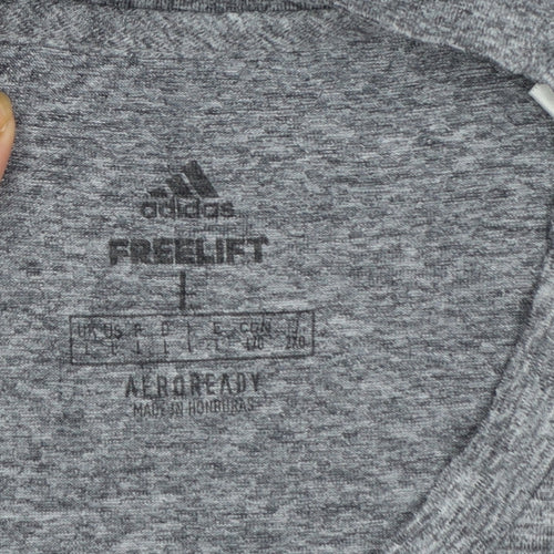 Adidas Men's Grey Freelift AEROREADY T-Shirt Size L