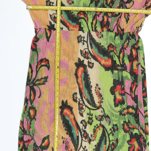 Never Fully Dressed Women's Multicoloured Paisley Midi Dress Size 22