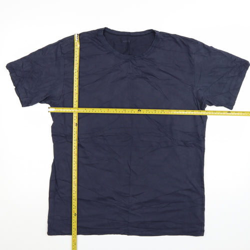 Uniqlo Men’s Blue AIRism Crew Neck Short Sleeve T-Shirt Size L