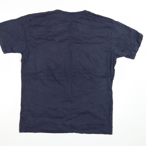 Uniqlo Men’s Blue AIRism Crew Neck Short Sleeve T-Shirt Size L