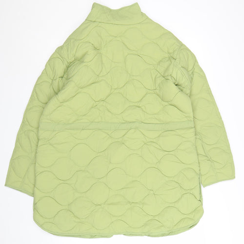 Marks and Spencer Women’s Green Quilted Mid-Length Coat Size 16