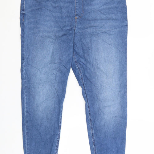 Marks and Spencer Womens Blue Size 16 Short Jegging Skinny Jeans