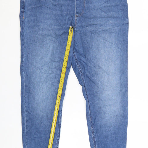 Marks and Spencer Womens Blue Size 16 Short Jegging Skinny Jeans