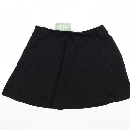 H&M Women’s Black A-Line Short Skirt L Viscose Blend