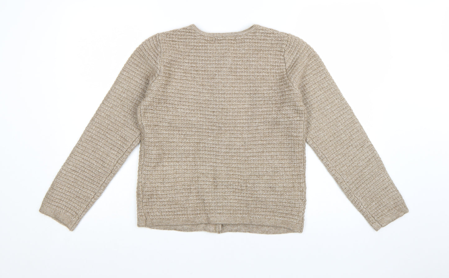 Marks and Spencer Women Beige Knit Cardigan Size S