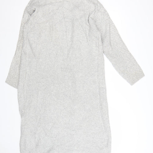 Marks and Spencer Women’s Grey Long Cable-Knit Cardigan Size L