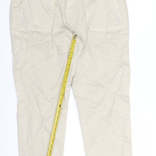 Marks and Spencer Womens Beige Size 16 Jogger Trousers