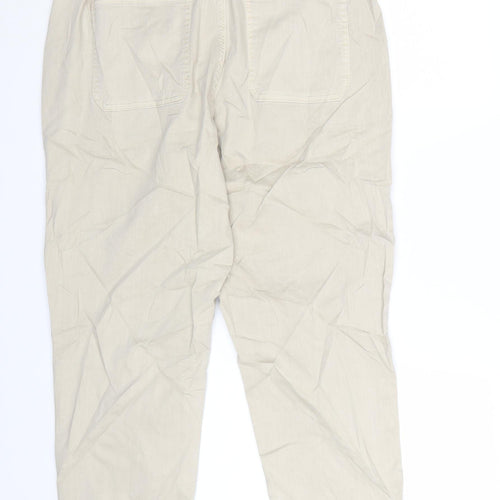 Marks and Spencer Womens Beige Size 16 Jogger Trousers