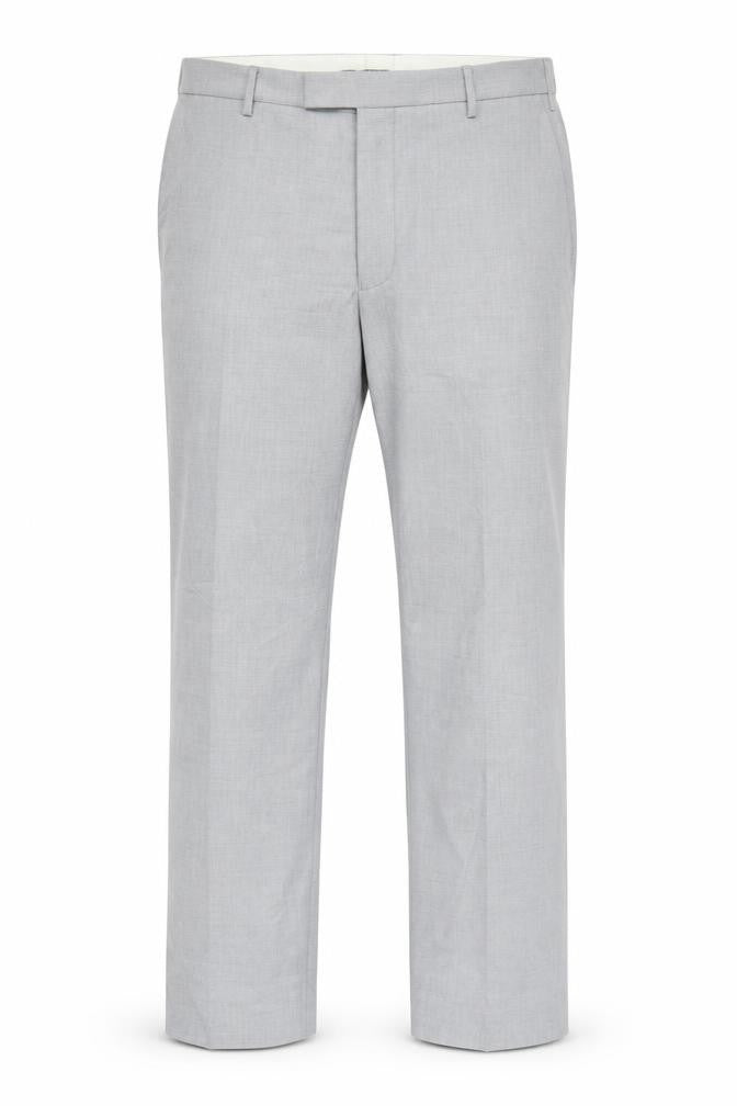 Front view of Marks & Spencer Men's Grey 36 Regular Fit Dress Trousers