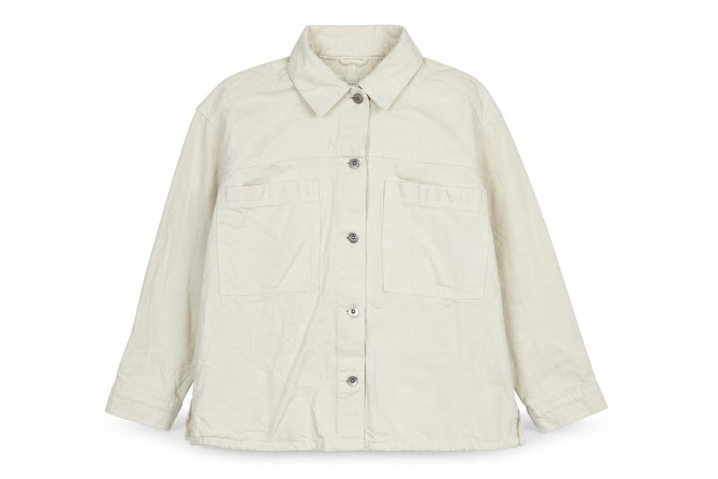 Marks and Spencer Women Beige L Basic Cotton Jacket