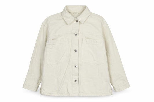 Marks and Spencer Women Beige L Basic Cotton Jacket