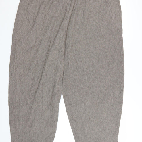 Marks and Spencer Women Brown Cropped Trousers Size 24 Short