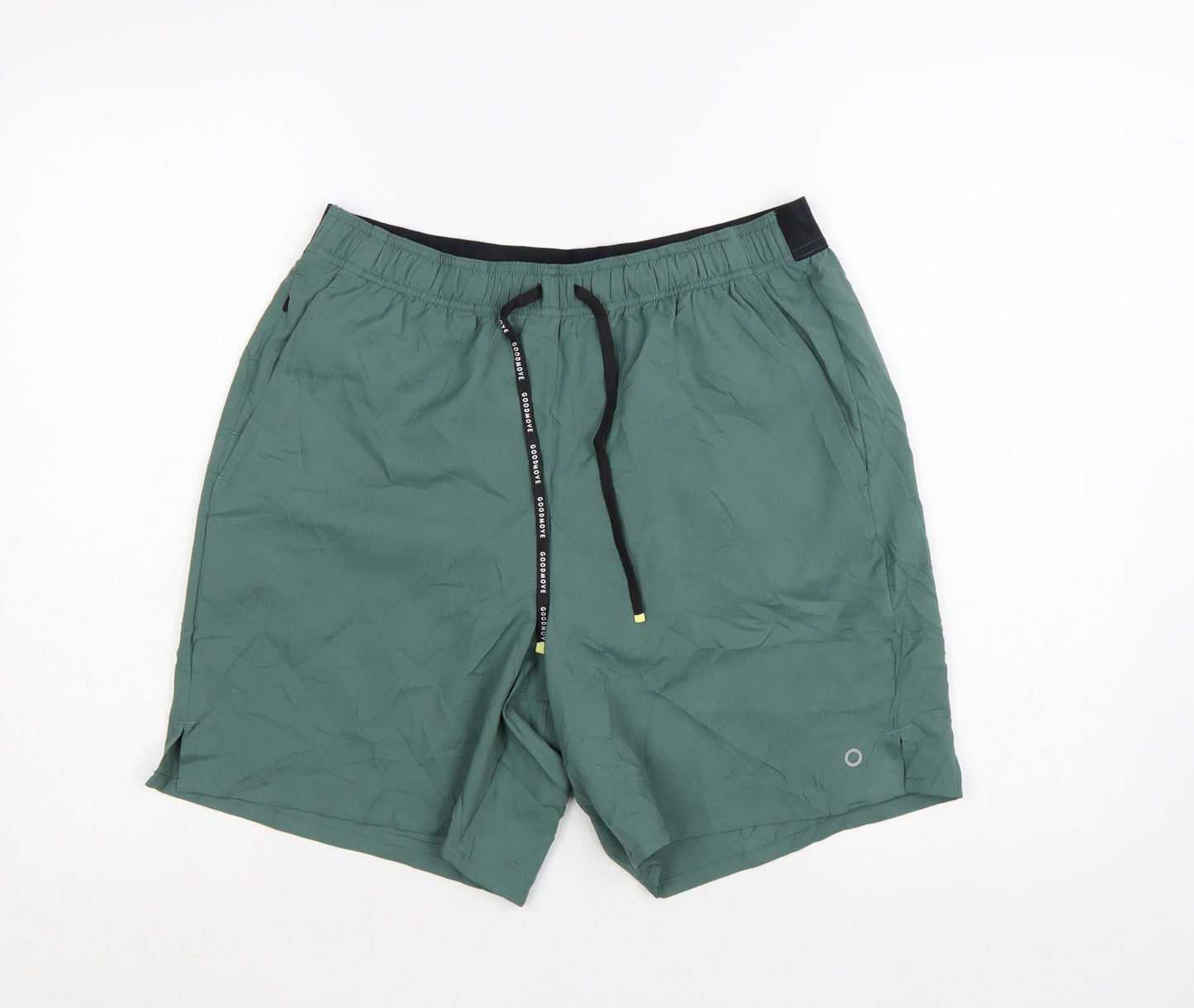 Marks and Spencer Goodmove Men's Green M Athletic Gym Shorts