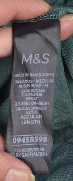 Marks and Spencer Goodmove Men's Green M Athletic Gym Shorts
