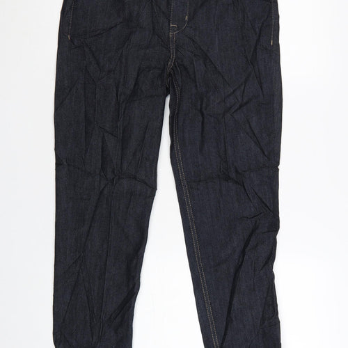 Marks and Spencer Women Blue Size 12 Straight Fit Harper Cigarette Jeans