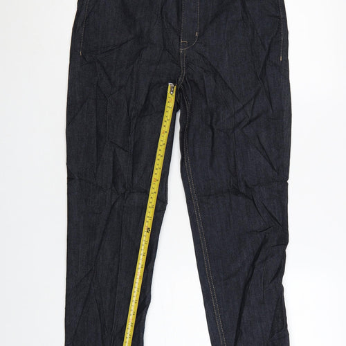 Marks and Spencer Women Blue Size 12 Straight Fit Harper Cigarette Jeans