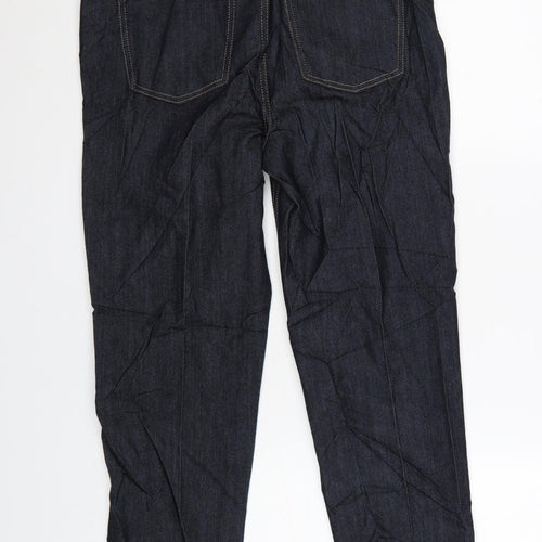 Marks and Spencer Women Blue Size 12 Straight Fit Harper Cigarette Jeans