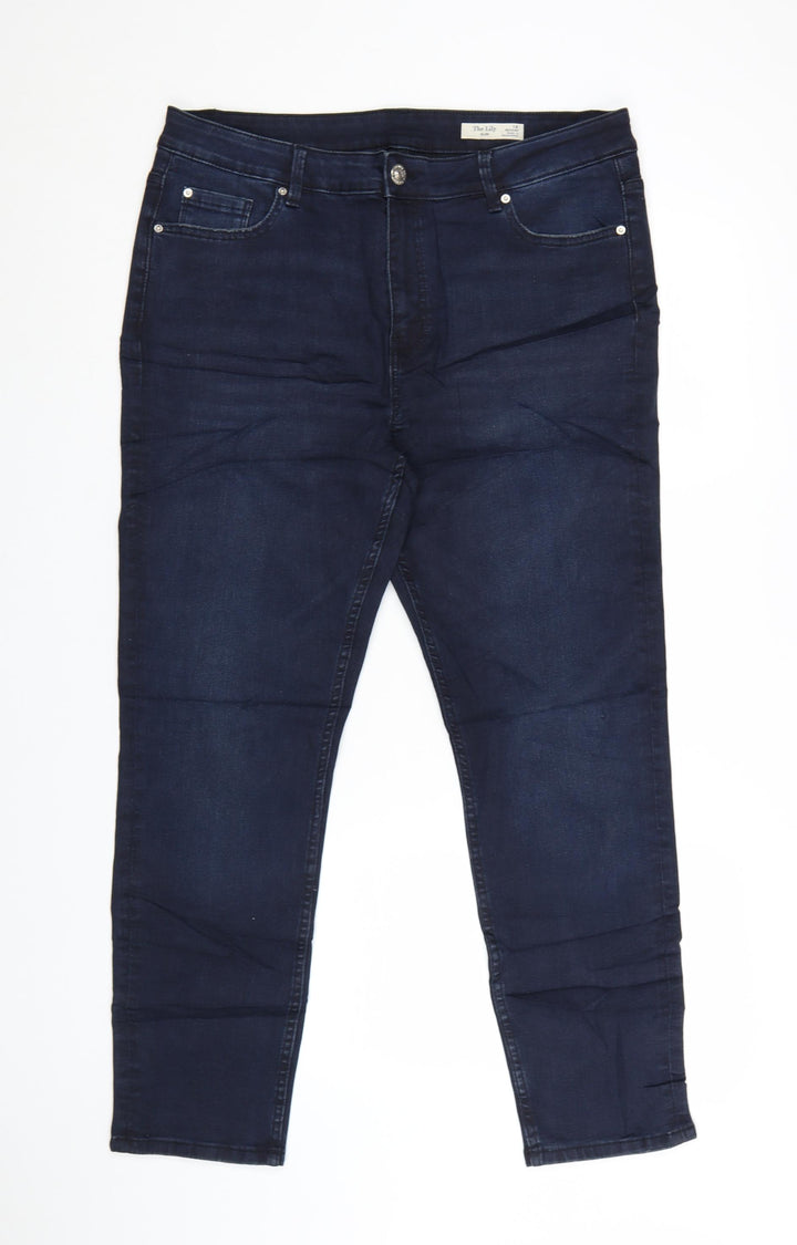 Marks and Spencer The Lily Women's Blue Slim Fit Jeans Size 18 Regular