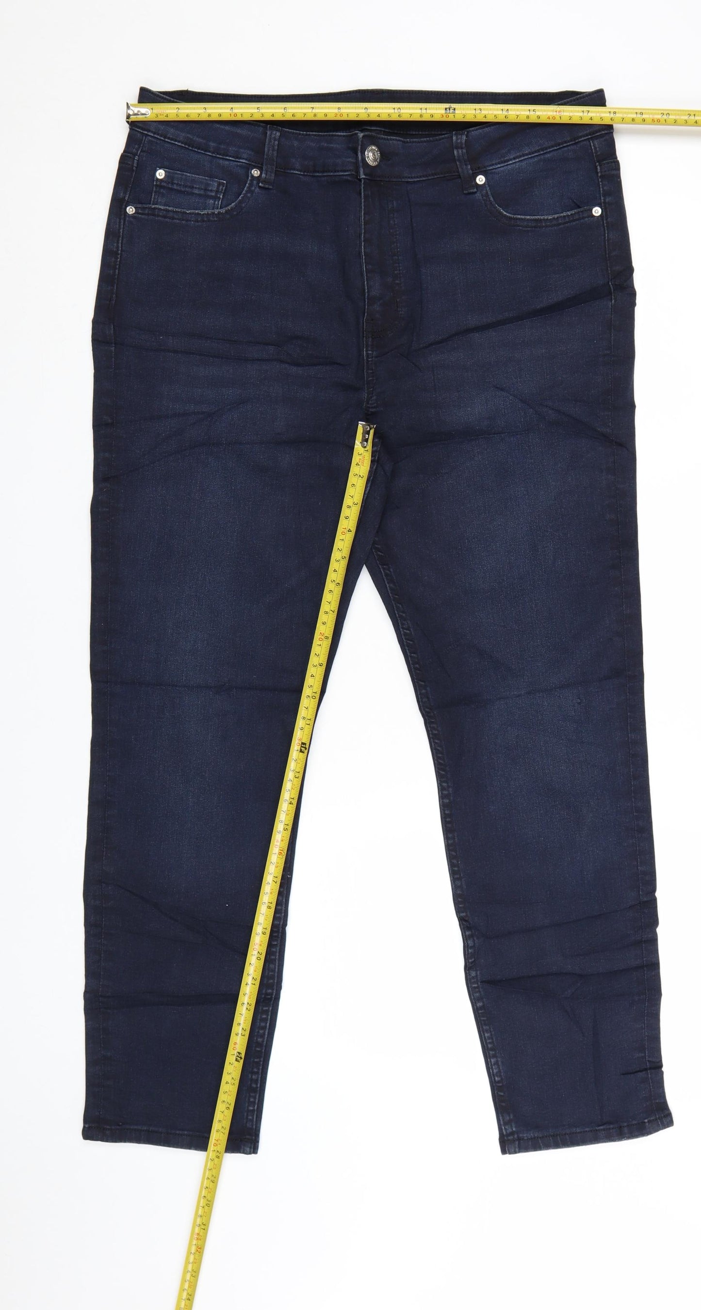 Marks and Spencer The Lily Women's Blue Slim Fit Jeans Size 18 Regular