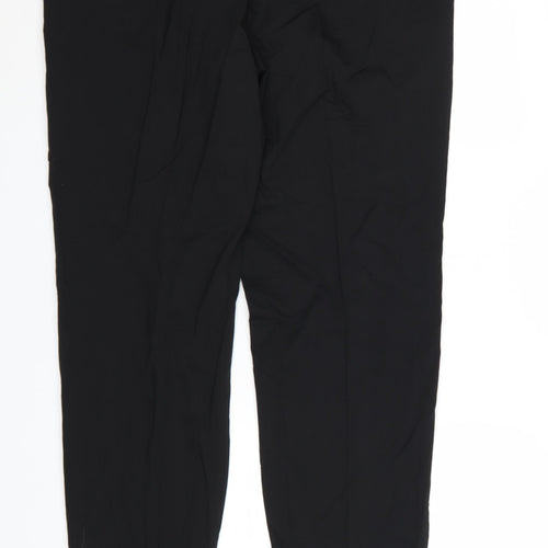 Marks and Spencer Men's Black Wool Blend Regular Fit Dress Trousers 40x31