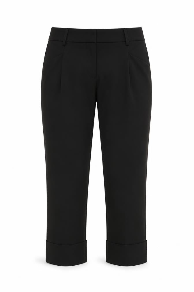 Gap Women Black UK 6 Cropped Trousers Polyester Blend