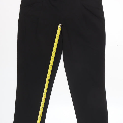 Gap Women Black UK 6 Cropped Trousers Polyester Blend