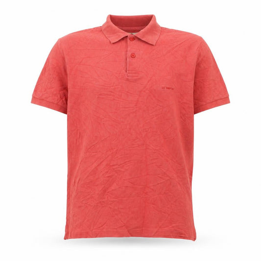 Lee Cooper Men's Red Cotton Polo Shirt Size M Short Sleeve