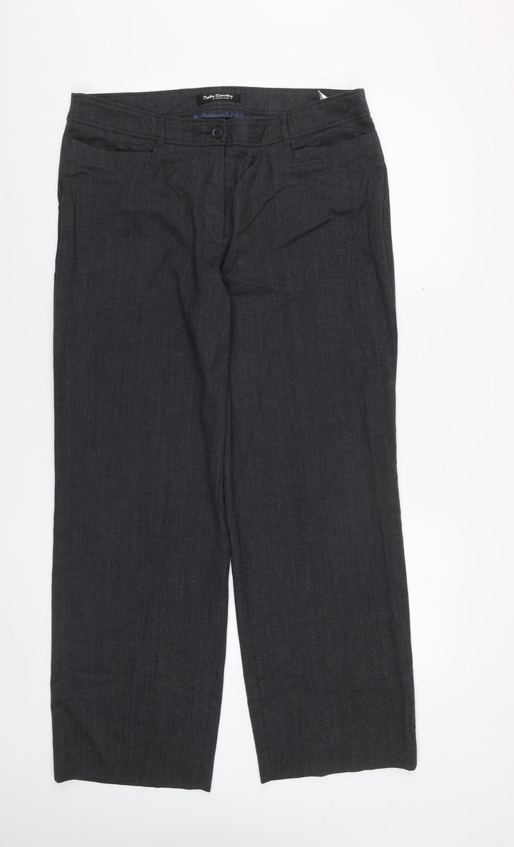 Betty Barclay Women’s Grey Wool Blend Dress Pants Size 14 Regular