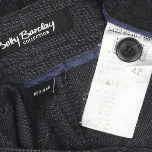 Betty Barclay Women’s Grey Wool Blend Dress Pants Size 14 Regular