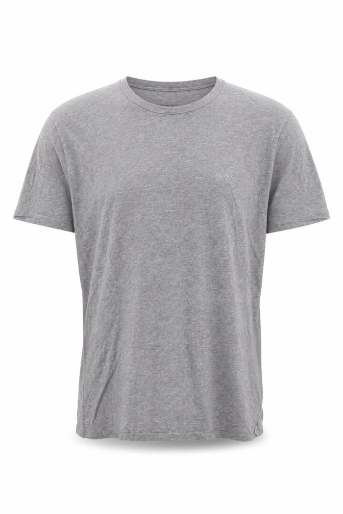 Hugo Boss Men's Grey Crew Neck Cotton T-Shirt Size M