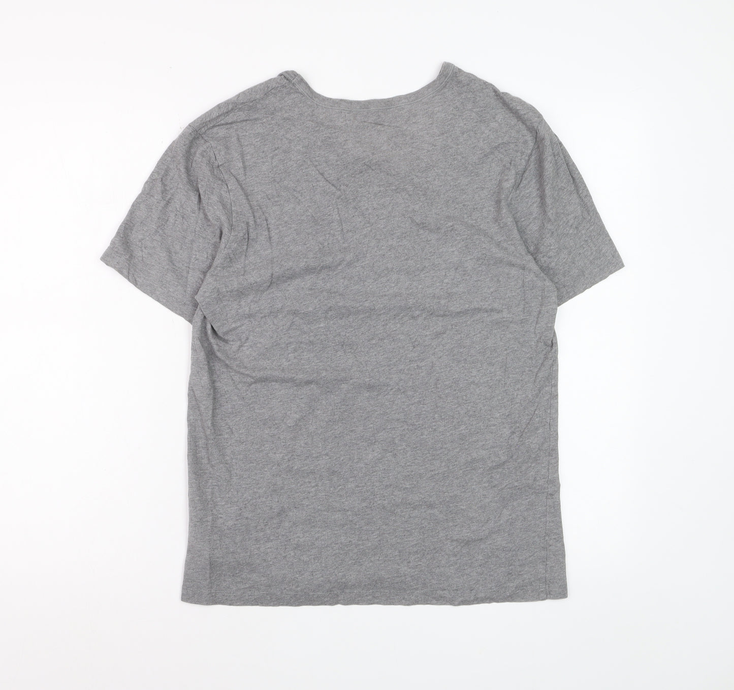 Hugo Boss Men's Grey Crew Neck Cotton T-Shirt Size M