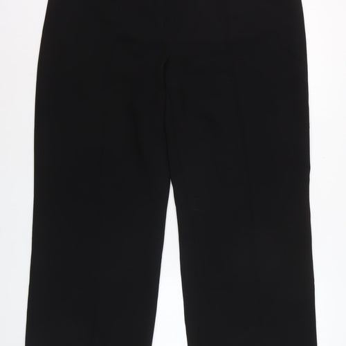 Marks and Spencer Women's Black Size 18 Short Straight Leg Trousers