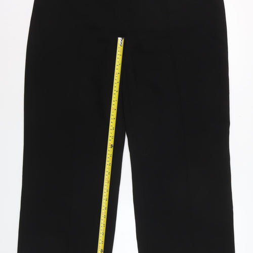 Marks and Spencer Women's Black Size 18 Short Straight Leg Trousers