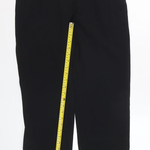 Marks and Spencer Women's Black Straight Leg Trousers Size 12